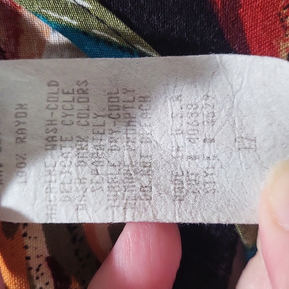 Sleeveless tropical print dress in size 12 from the Caliche Collection - Picture 4 of 12